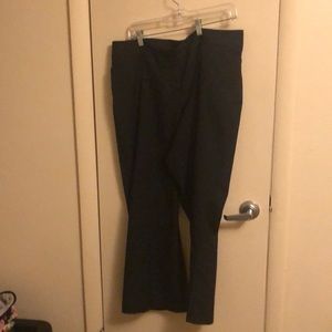 Pinstripe Bootcut Trousers